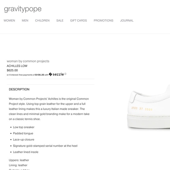 Common Projects Achilles Low 37 - Picture 8 of 9